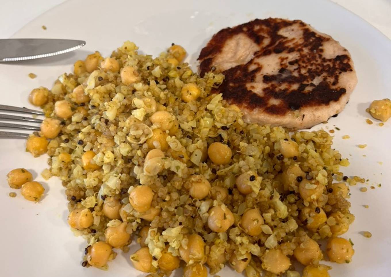 Hamburguesa de pollo con extra proteína