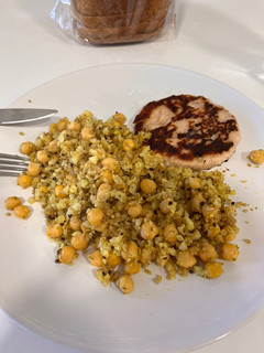 Una foto de Hamburguesa de pollo con extra proteína