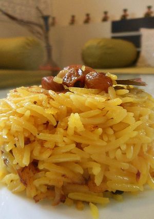 A picture of Saffron Rice.