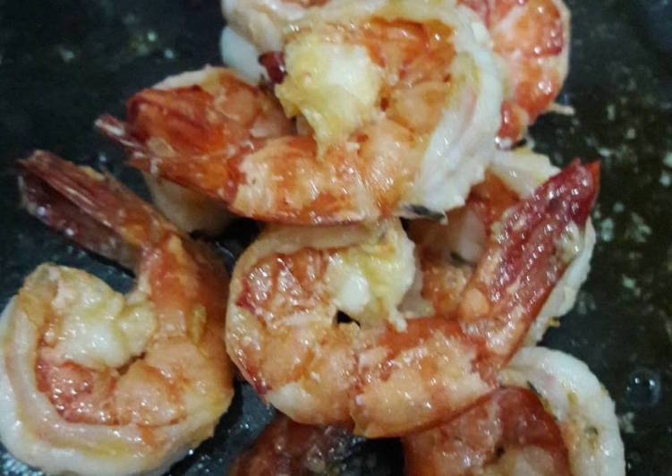Resep Garlic Butter Shrimp / Udang Bawang, Bikin Ngiler