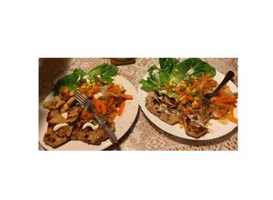 Una foto de Plato fit (filete de cerdo a la plancha, con salteado de verduras)