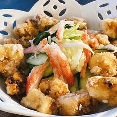 A picture of Japanese Frozen Tofu Karaage.