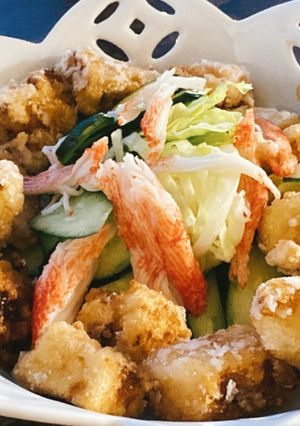 A picture of Japanese Frozen Tofu Karaage.