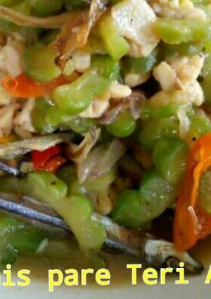 Foto resep Tumis Pare teri asin