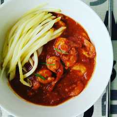 Udang Saos Padang Mangga Muda রেসিপির প্রধান ছবি