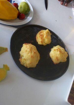 A picture of Duches potatoes.