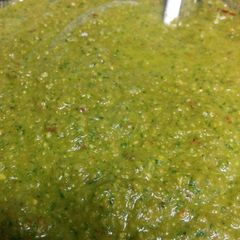 A picture of Bikaneri bhujiya sev chutney.