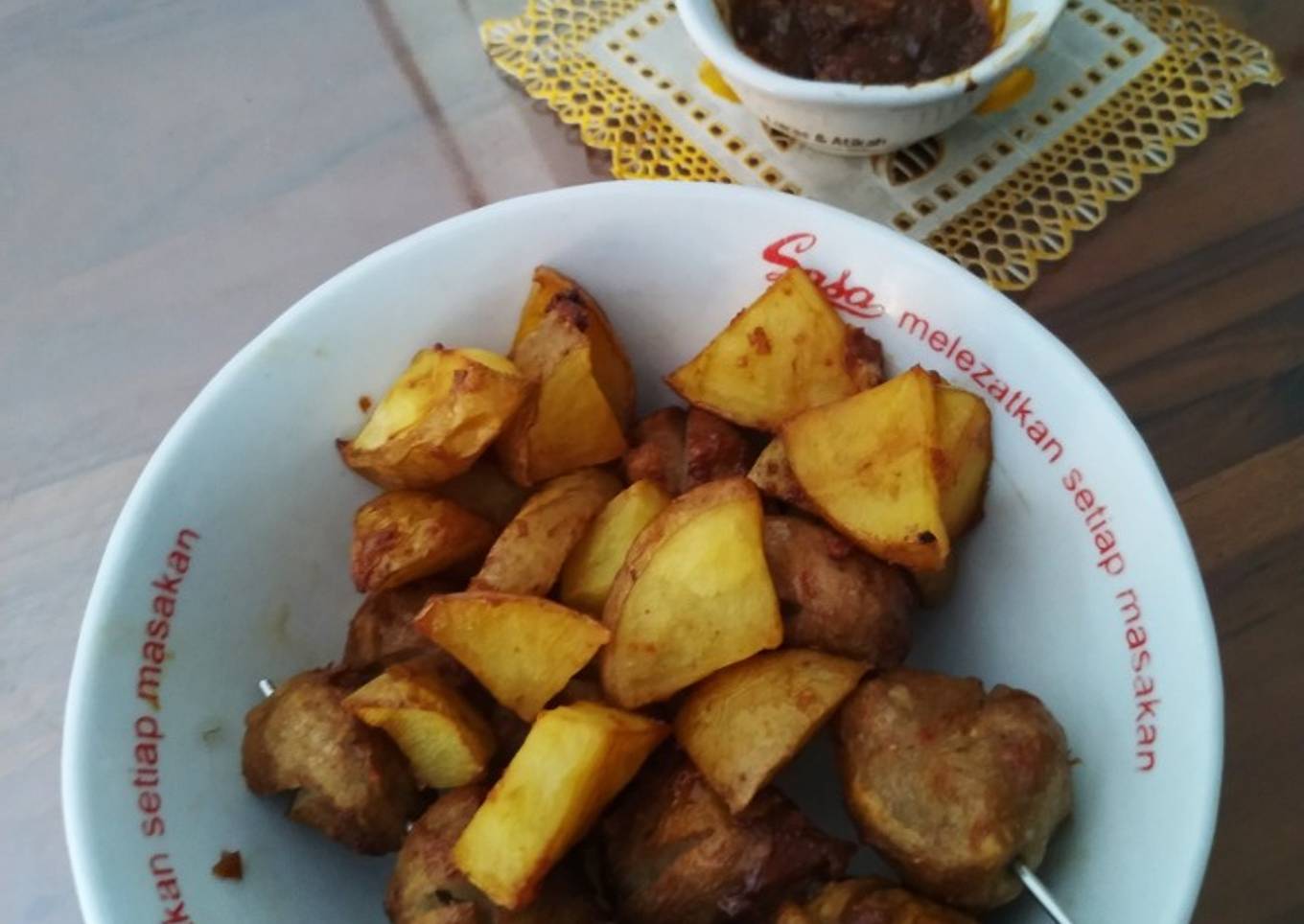 Bakso dan Kentang Bakar dg Oven