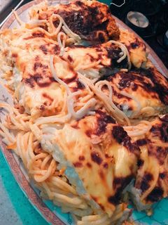 صورة لوصفة معكرونه بشاميل بالتونه 😋🍝