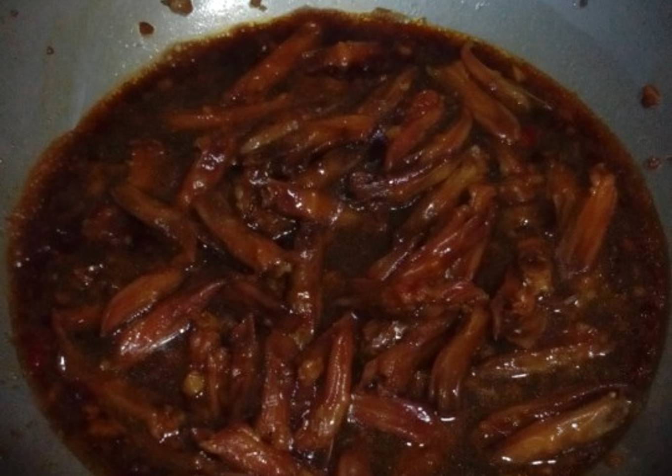 Lidah bebek kecap hitam