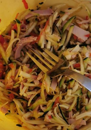 Könnyű Cukkini saláta (dietazoknak) recept fotója