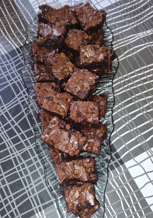 A picture of Classic chocolate chip brownies!.