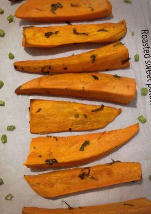 Foto resep Roasted sweet potato (ubi panggang)