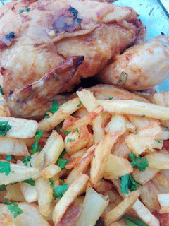 Una foto de Pollo asado al estilo de Portugal