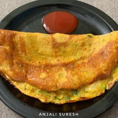 A picture of Bottle gourd Cheela !!.