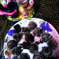 Choco Coconut Modak (Ganesh Puja Special (Modak)Without Mould A picture of Choco Coconut Modak (Ganesh Puja Special (Modak)Without Mould.