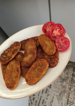 عکسی از دستور کتلت سیب‌زمینی بدون تخم‌مرغ