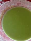 Sopa verde de col Pack choi con puerros