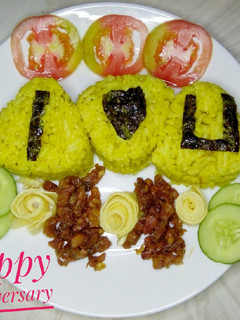 Foto resep Nasi kuning rice cooker#7