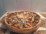 Tarta de acelga y ricota, zanahoria