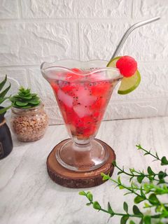 Foto resep Es Semangka Merah Putih