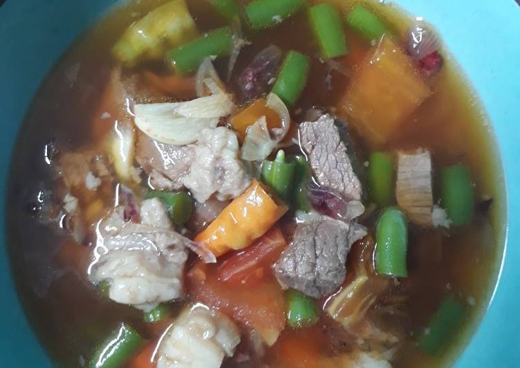 Asem daging bumbu minimalis