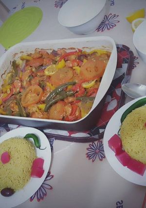 صورة لوصفة جمبري في الفرن