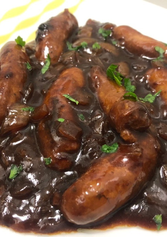 Una foto de Longanizas con salsa al Pedro Ximénez