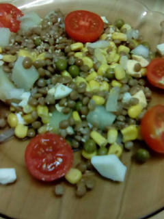 Una foto de Ensalada de lentejas
