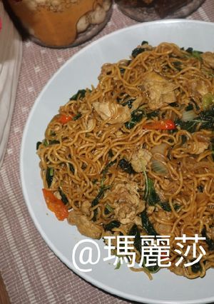 Foto resep Mie Goreng Bayam