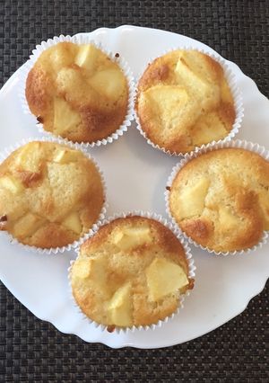 Almás muffin recept fotója