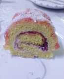 Strawberry and cream swiss roll