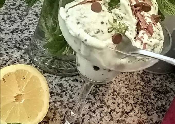 Glace menthe chocolat