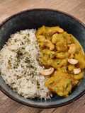 Curry de haricots blancs courge