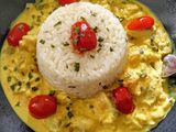 Filet de lieu noir au curry et tomate 👩‍🍳