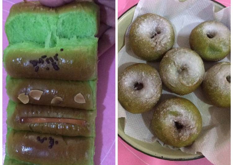 Roti Sobek dan Donat Pandan 1 resep