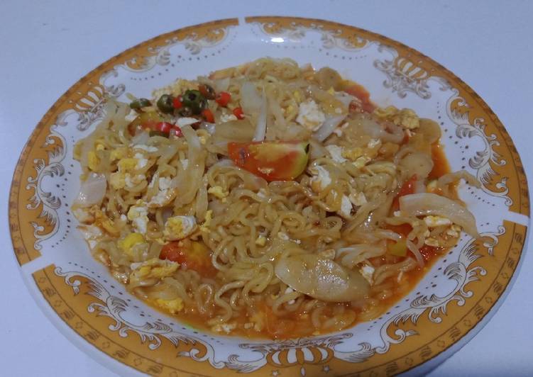 Langkah Mudah untuk Menyiapkan Mie Tek Tek / Mie Becek, Sempurna