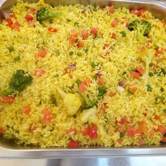 A picture of Tumeric vegetable rice.