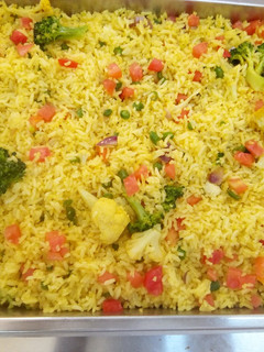 A picture of Tumeric vegetable rice.