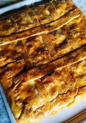 Una foto de Empanada de carne, con masa de Mercadona