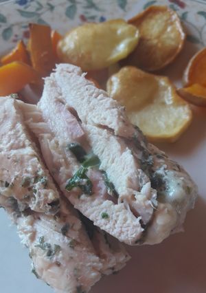 Una foto de Pechugas rellenas