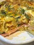 Lasaña de papas relleno queso