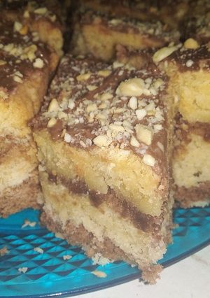 صورة لوصفة حلوة الطبقات😋🧇🧇