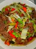 Daging tumis kecap asin (chinese food halal)