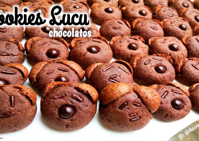 Cara Gampang Membuat Cookies lucu chocolatos yang Enak Banget