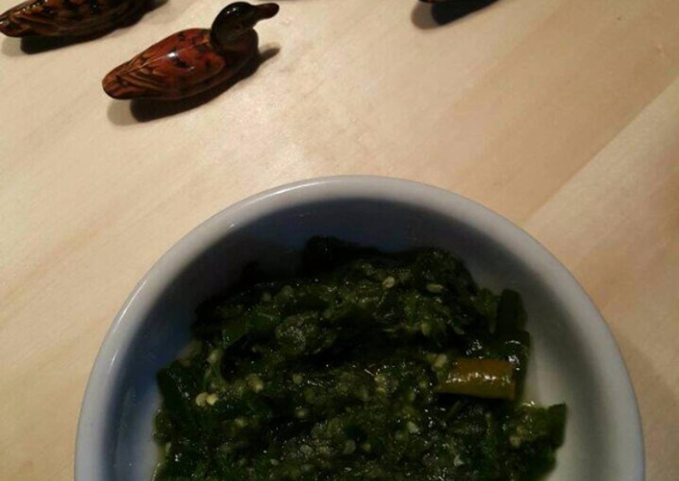 Cabe ijo sambal bebek tepi sawah