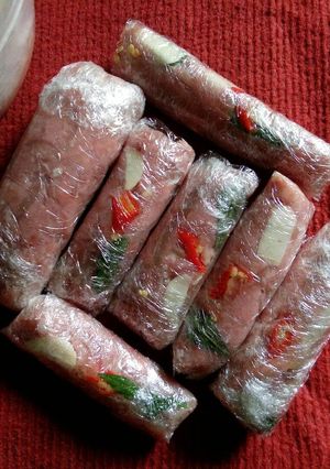 Hình của món Nem chua tại nhà.
