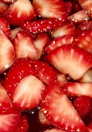 Una foto de Fresas con vinagre de módena y pimienta