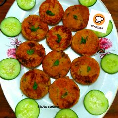 A picture of Chicken shami kabab.