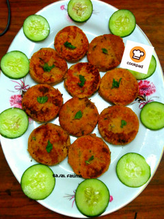 A picture of Chicken shami kabab.
